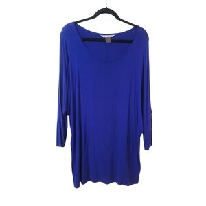 Nygard Women's  Tunic  Royal Blue Top Size LARGE